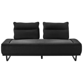 FAXELLA Fabric 3 Seater Sofa - Black