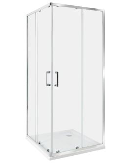 Shower Enclosure TELA 80 x 80 x 185 cm Silver