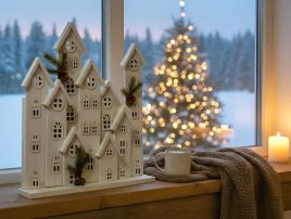 MAAVESON LED Christmas House Decoration - White