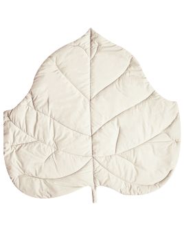 HELNKOI Kids Playmat Leaf 110 x 110 cm Off-White