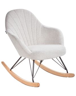 AKSLE Rocking Chair Fabric Off-White