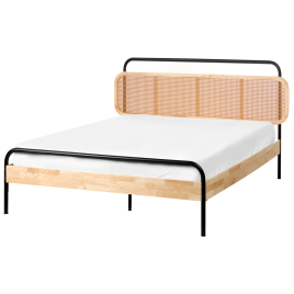 LYSOR Double Wooden Bedframe - Light Brown