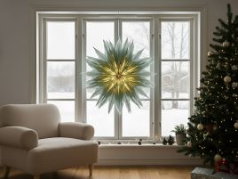 BEDOVI Christmas Decor Hanging Star - Green