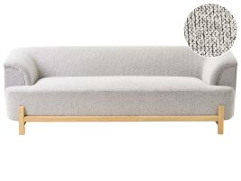 WRENTHORPE Fabric 3 Seater Sofa - Light Grey