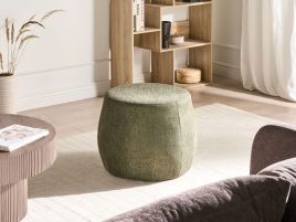 BOFARO Fabric Ottoman Pouffe - Dark Green