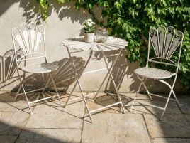 HAVERFORD Garden Bistro Table - White