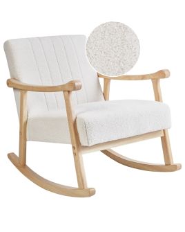 Rocking Chair LEKNES Boucle Off-White