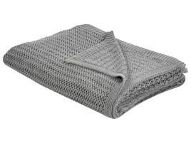 Bedspread ILEN Cotton 150 x 200 cm Grey