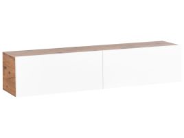 TLADSGONE Wall Mounted TV Stand 140cm Brown/ White
