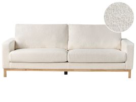 3 Seater Sofa White Boucle SIGGARD