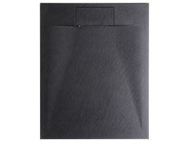 ZAURO Shower Tray 80 x 120 x 3 cm Black