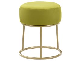 MORNWOOD Velvet Footstool - Green