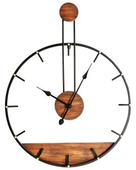 BROADLEIGHON Wall Clock Metal - Black