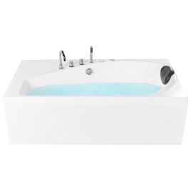 CAURIN Right Hand Hot Tub with LED - White