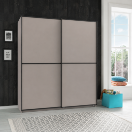 URBAN 2 Door Sliding Wardrobe Grey - 180cm