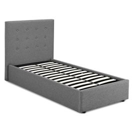 Lucca Fabric Single 3ft Bed - Grey