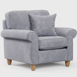 Armchair - COASTAL Fabric - Anthracite 92cm
