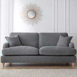3 Seater Sofa - COCOON Fabric - Charcoal