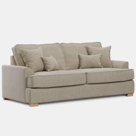 3 Seater Sofa - HERITAGE Fabric - Light Beige
