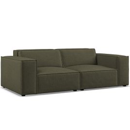 2 Seater Sofa - LUCCA Fabric Winter Moss