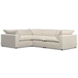 Corner Sofa - PUEBLA Fabric 3 Seater Right Hand Facing Cotton