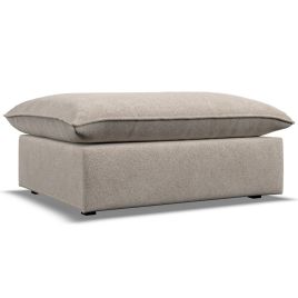 Footstool - PUEBLA Fabric Fossil