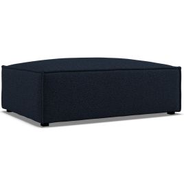 Footstool - LUCCA Fabric Deep Blue