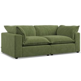 2 Seater Sofa - PUEBLA Fabric Verde