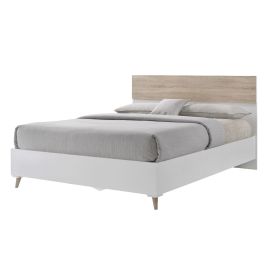 Stockholm Retro Double Bed Frame - White