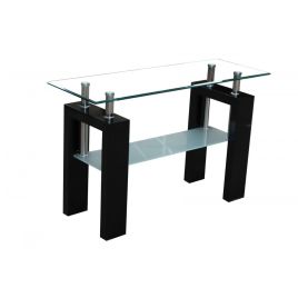 Atticus High Gloss Console Table - Black