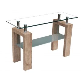 Atticus High Gloss Console Table - Natural