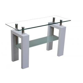 Atticus High Gloss Console Table - White