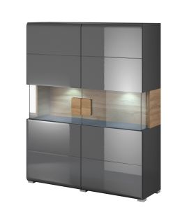Ohio 42 Sideboard Display Cabinet - Grey Gloss