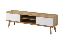 Wigan TV Stand 160cm - White and Oak