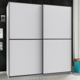 URBAN 2 Door Sliding Wardrobe White - 135cm