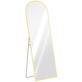 HERON 165cm Aluminium Frame Standing Mirror Gold