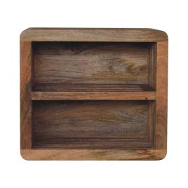 Bedside Table - RIMINI Wall Mounted Nightstand Oak 45cm