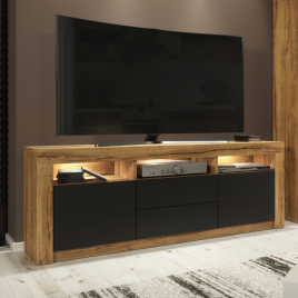 OASIS TV Unit 160cm - Dark Oak