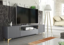 PERUGIA Crest Gold 200cm - Dark Grey