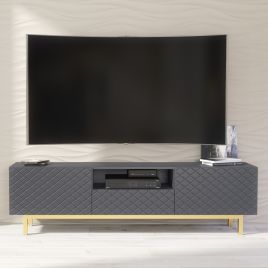 DAVOS Luxe TV Unit 180cm - Dark Grey