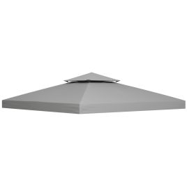 3 x 3M Gazebo Canopy Roof Top Replacement Cover Spare Part Light Grey (TOP ONLY)
