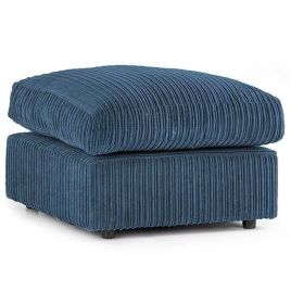 Footstool - CORDURA Jumbo Cord Blue
