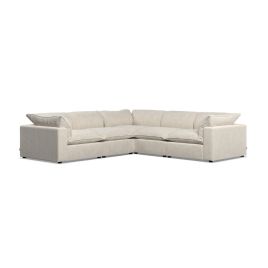 Corner Sofa - PUEBLA Fabric 4 Seater Right Hand Facing Cotton