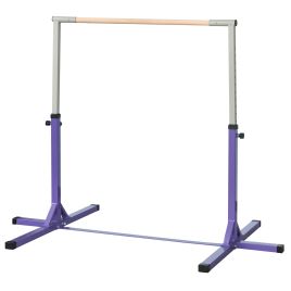 Steel Frame Adjustable Horizonal Gymnastics Bar For Kids Home Gym Training Children Junior Kip High Bar Fitness Purple
