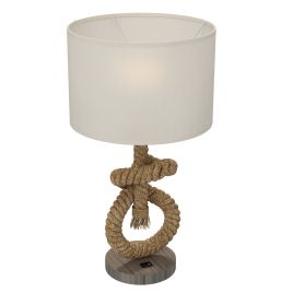 Nautical LED Table Lamp with USB Charging Port