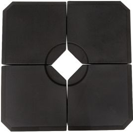 HD Polyethylene Sand or Water Fillable Parasol Base Black