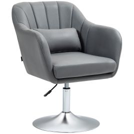Scott Accent Chair for Living Room with Adjustable Height Cushion - Grey