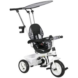 Scott 4 in 1 Tricycle for Kids with 5-point Harness Straps - White