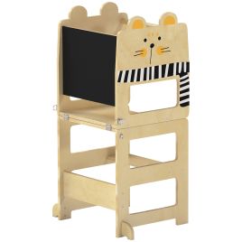 AUREON Wooden Toddler Step Stool - Light Wood