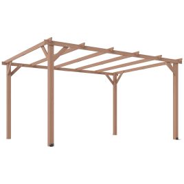 VORARI Wooden Wooden Pergola - Light Wood